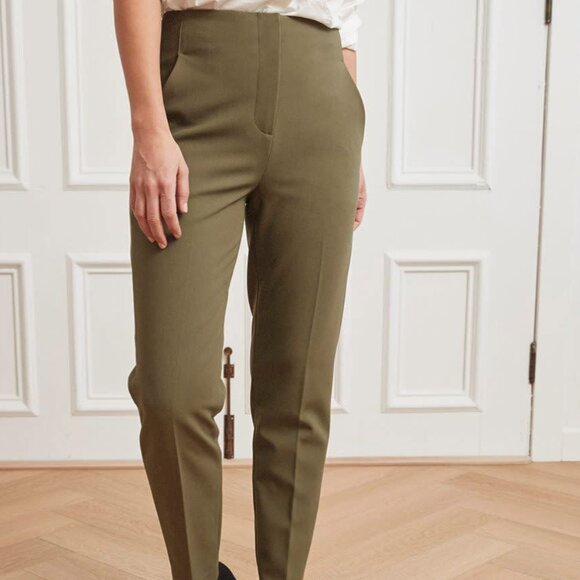 RW&CO. Twill High-Waisted Ankle Pants - 28" - Picture 1 of 9